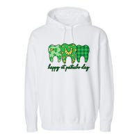 Dental St PatrickS Day Dentist Great Gift Garment-Dyed Fleece Hoodie