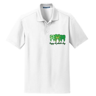 Dental St PatrickS Day Dentist Great Gift Dry Zone Grid Polo