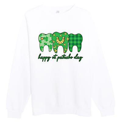 Dental St PatrickS Day Dentist Great Gift Premium Crewneck Sweatshirt