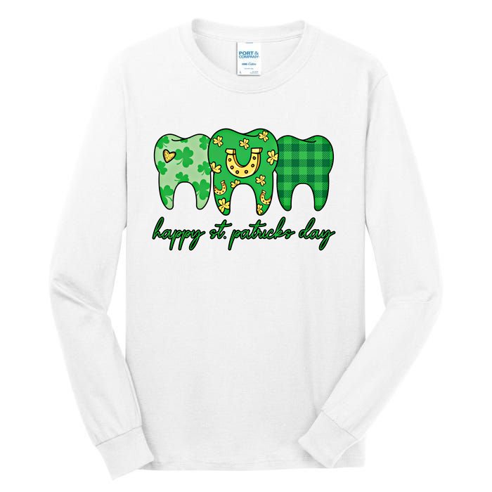 Dental St PatrickS Day Dentist Great Gift Tall Long Sleeve T-Shirt