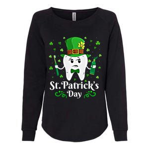 Dentist St PatrickS Day Funny Leprechaun Tooth Dental Gift Womens California Wash Sweatshirt