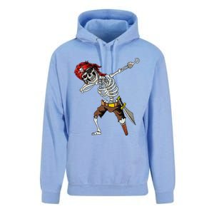 Dabbing Skeleton Pirate Halloween Jolly Roger Pirate Unisex Surf Hoodie