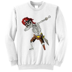 Dabbing Skeleton Pirate Halloween Jolly Roger Pirate Sweatshirt