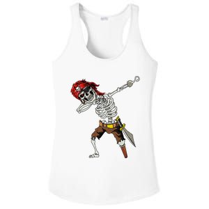 Dabbing Skeleton Pirate Halloween Jolly Roger Pirate Ladies PosiCharge Competitor Racerback Tank