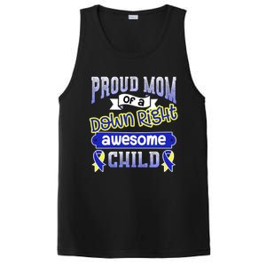 Down Syndrome Quote Mom Support Awesome Ribbon Gift PosiCharge Competitor Tank