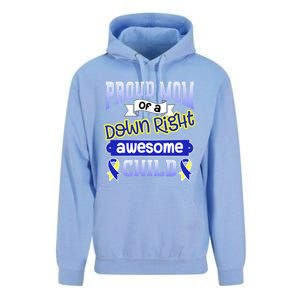 Down Syndrome Quote Mom Support Awesome Ribbon Gift Unisex Surf Hoodie