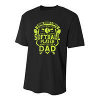 Dad Softball Quote Baller's Daddy Design Sports Humor Youth Performance Sprint T-Shirt