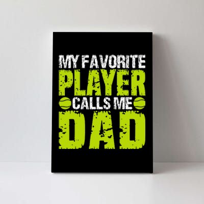 Dad Softball Quote Baller's Or Catcher Father Humor Design Canvas