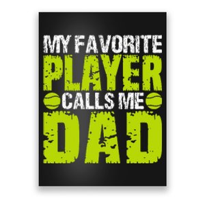 Dad Softball Quote Baller's Or Catcher Father Humor Design Poster