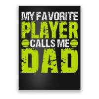 Dad Softball Quote Baller's Or Catcher Father Humor Design Poster