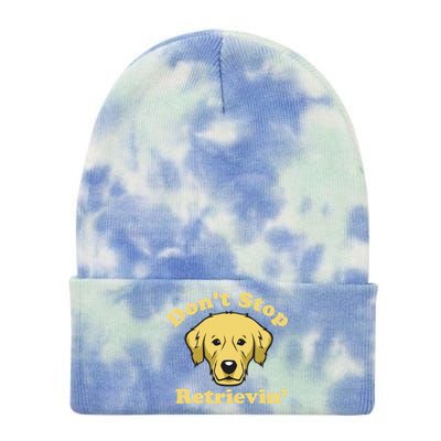 Dont Stop Retrievin Gift Tie Dye 12in Knit Beanie