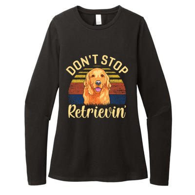 DonT Stop Retrieving Cute Golden Dog Owner. Womens CVC Long Sleeve Shirt