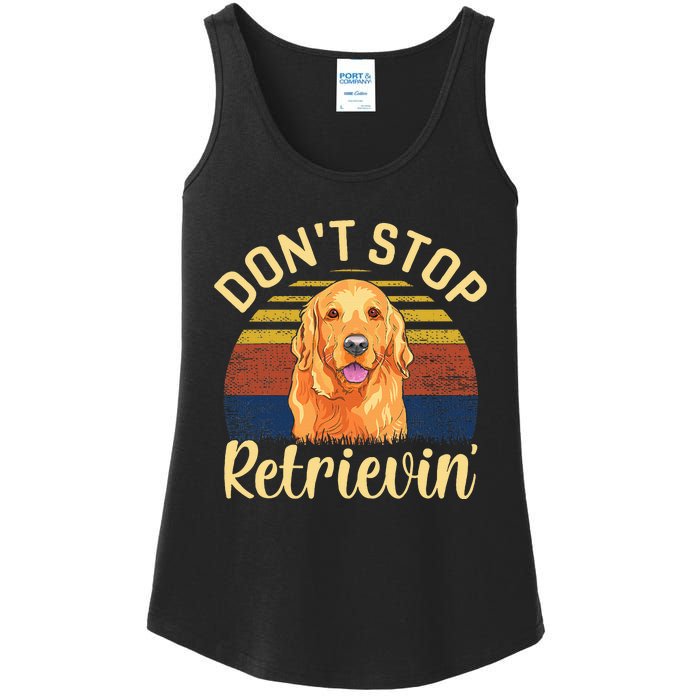 DonT Stop Retrieving Cute Golden Dog Owner. Ladies Essential Tank