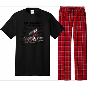 Dirttrack Sprintcars Racing Anatomy Lover Gift Gift Pajama Set