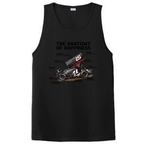 Dirttrack Sprintcars Racing Anatomy Lover Gift Gift PosiCharge Competitor Tank