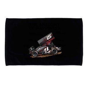 Dirttrack Sprintcars Racing Anatomy Lover Gift Gift Microfiber Hand Towel