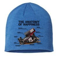 Dirttrack Sprintcars Racing Anatomy Lover Gift Gift Sustainable Beanie