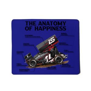 Dirttrack Sprintcars Racing Anatomy Lover Gift Gift Mousepad