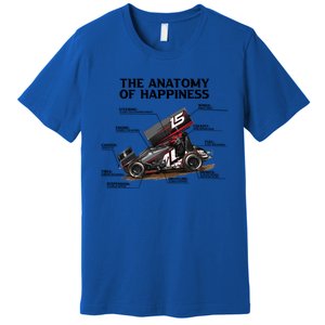 Dirttrack Sprintcars Racing Anatomy Lover Gift Gift Premium T-Shirt