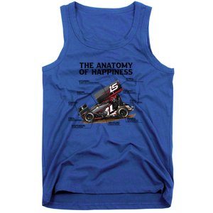 Dirttrack Sprintcars Racing Anatomy Lover Gift Gift Tank Top