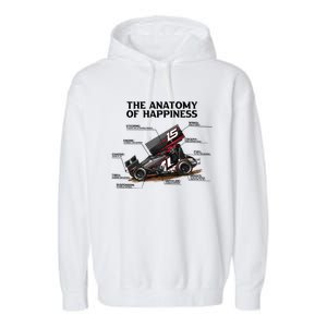 Dirttrack Sprintcars Racing Anatomy Lover Gift Gift Garment-Dyed Fleece Hoodie