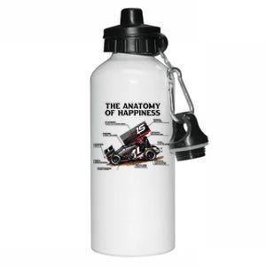 Dirttrack Sprintcars Racing Anatomy Lover Gift Gift Aluminum Water Bottle