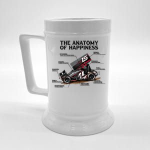 Dirttrack Sprintcars Racing Anatomy Lover Gift Gift Beer Stein