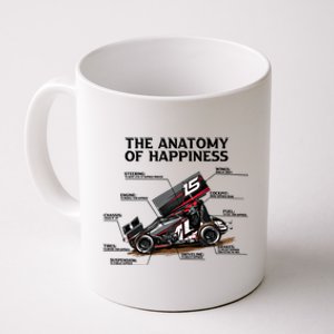 Dirttrack Sprintcars Racing Anatomy Lover Gift Gift Coffee Mug