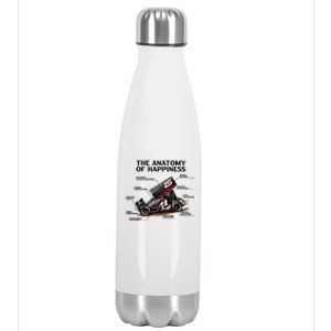 Dirttrack Sprintcars Racing Anatomy Lover Gift Gift Stainless Steel Insulated Water Bottle