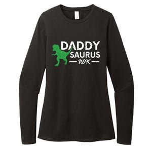 Daddy Saurus Rex Funny Coolest Dad Gift Womens CVC Long Sleeve Shirt