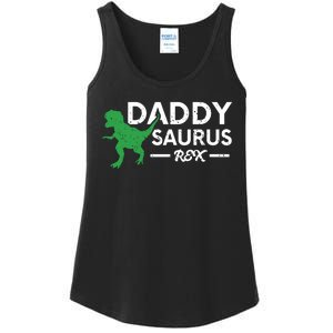 Daddy Saurus Rex Funny Coolest Dad Gift Ladies Essential Tank