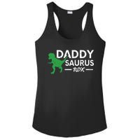 Daddy Saurus Rex Funny Coolest Dad Gift Ladies PosiCharge Competitor Racerback Tank