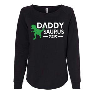 Daddy Saurus Rex Funny Coolest Dad Gift Womens California Wash Sweatshirt