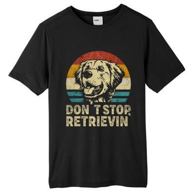 Don´t stop Retrieving Golden Retriever Dog retro vintage Tall Fusion ChromaSoft Performance T-Shirt