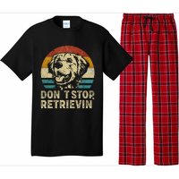 Don´t stop Retrieving Golden Retriever Dog retro vintage Pajama Set