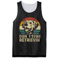 Don´t stop Retrieving Golden Retriever Dog retro vintage Mesh Reversible Basketball Jersey Tank