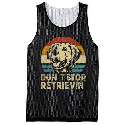 Don´t stop Retrieving Golden Retriever Dog retro vintage Mesh Reversible Basketball Jersey Tank