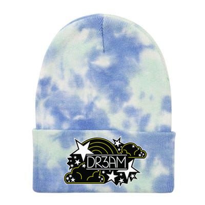 Dreaming Stars & Rainbows Tie Dye 12in Knit Beanie