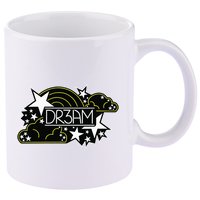 Dreaming Stars & Rainbows 11oz C Handle Ceramic Mug