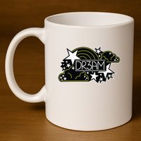 Dreaming Stars & Rainbows 11oz C Handle Ceramic Mug