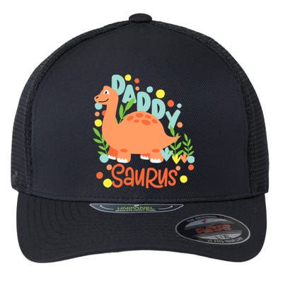 Daddy Saurus Rex Dinosaur Flexfit Unipanel Trucker Cap