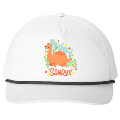 Daddy Saurus Rex Dinosaur Snapback Five-Panel Rope Hat