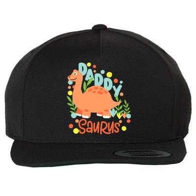 Daddy Saurus Rex Dinosaur Wool Snapback Cap