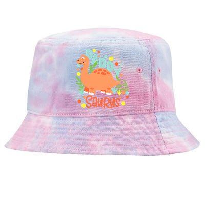 Daddy Saurus Rex Dinosaur Tie-Dyed Bucket Hat