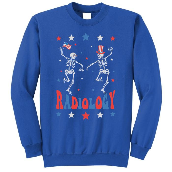 Dancing Skeleton Radiology Xray Tech Patriotic Sweatshirt