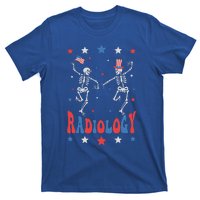 Dancing Skeleton Radiology Xray Tech Patriotic T-Shirt