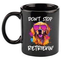 Don’T Stop Retrievin Golden Retriever Dog Goldie Mom Funny 11oz C Handle Ceramic Mug