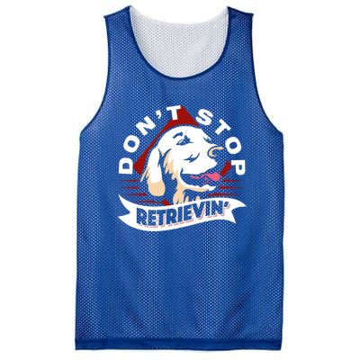 Dont Stop Retrievin Funny Golden Retriever Gift Mesh Reversible Basketball Jersey Tank