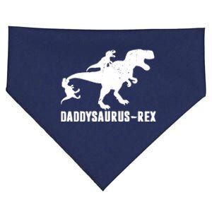 Daddy Saurus - Rex | Funny T-Rex Dinosaur Dad Uncle Grandpa USA-Made Doggie Bandana