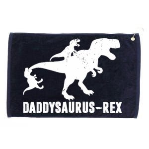 Daddy Saurus - Rex | Funny T-Rex Dinosaur Dad Uncle Grandpa Grommeted Golf Towel